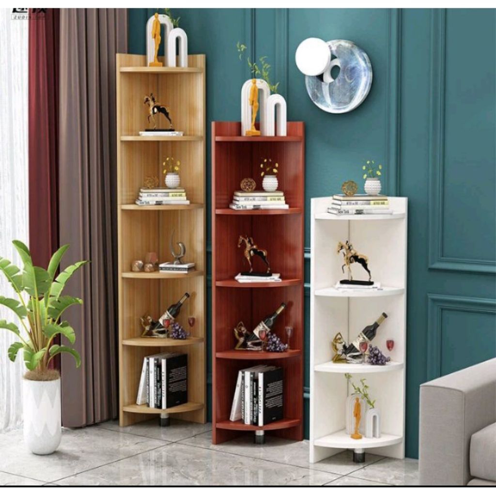 Termurah  Rak sudut oval ruang tamu minimalis