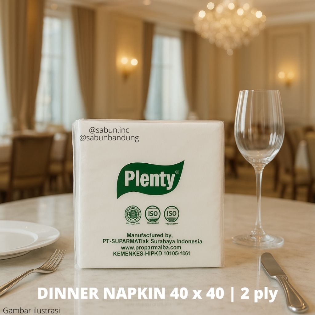 PLENTY Tissue Dinner Napkin Tisu Makan Tisu Sendok
