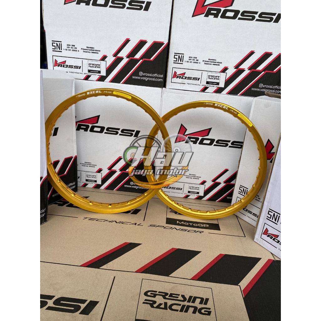 Velg V Rossi Gold Ring 14/17 uk 140/160 Custom stiker Takasago excel asia