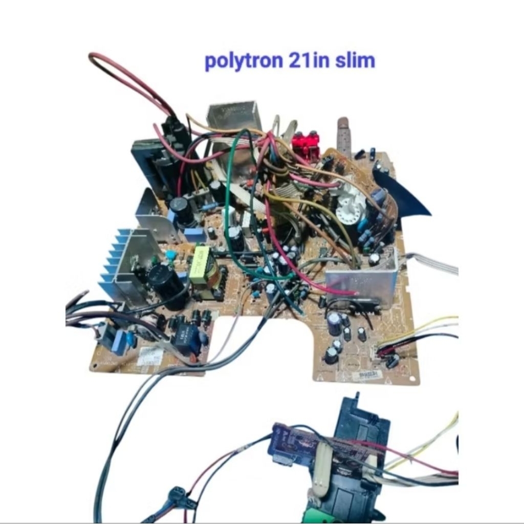 MESIN TV POLYTRON U SLIM 21INC BLM LULUS TES