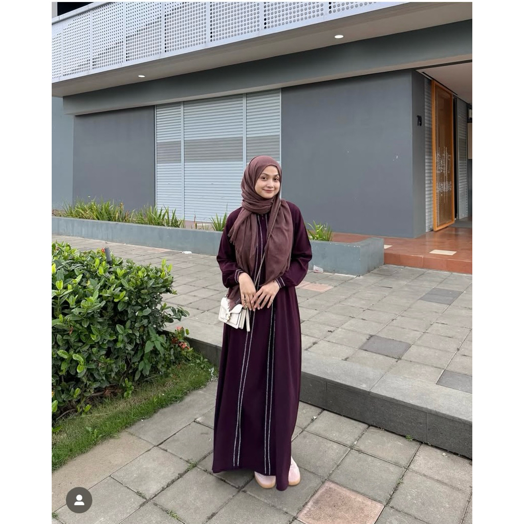Kamila | Gamis Payet Elegan 2025 | Gamis Simple Jumbo Mewah | Baju Pesta Syari