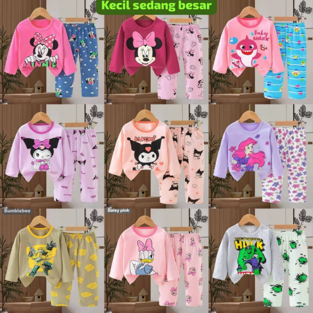 Piyama Anak motif Lucu (jijibeier premium)