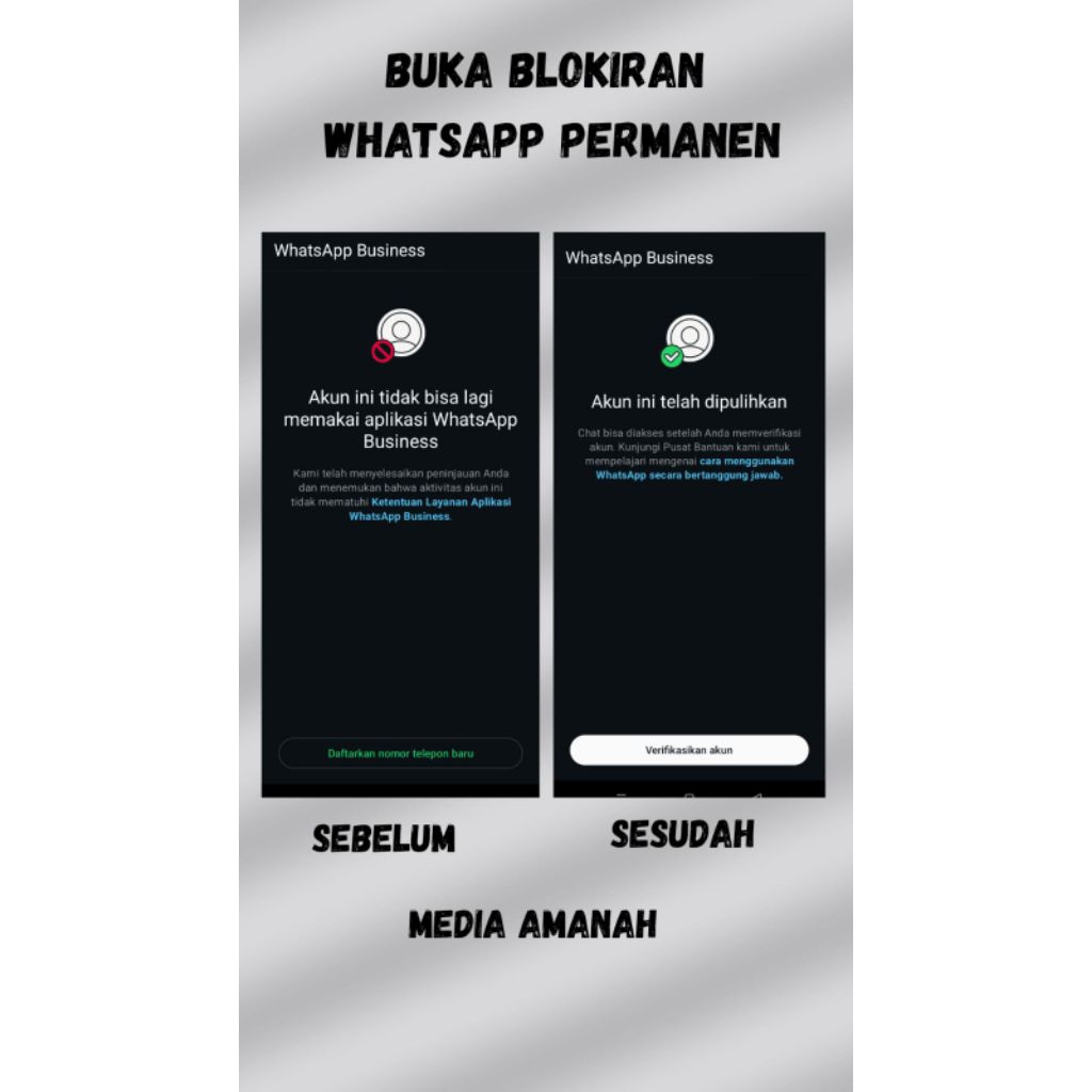 Buka Blokir WhatsApp Permanen