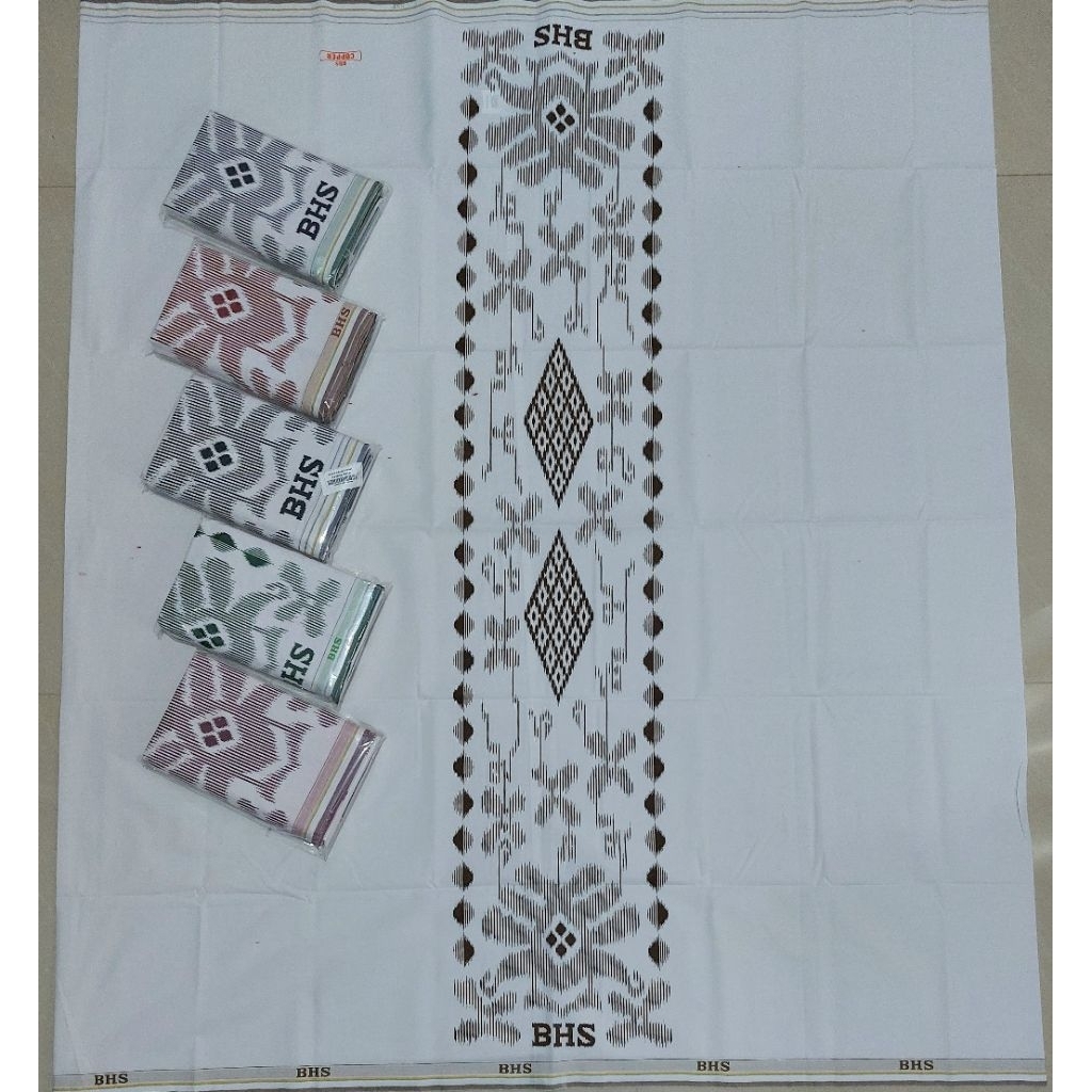 SARUNG BHS COSMO AFKIR. PUTIH POLOS. AFKIR COPPER