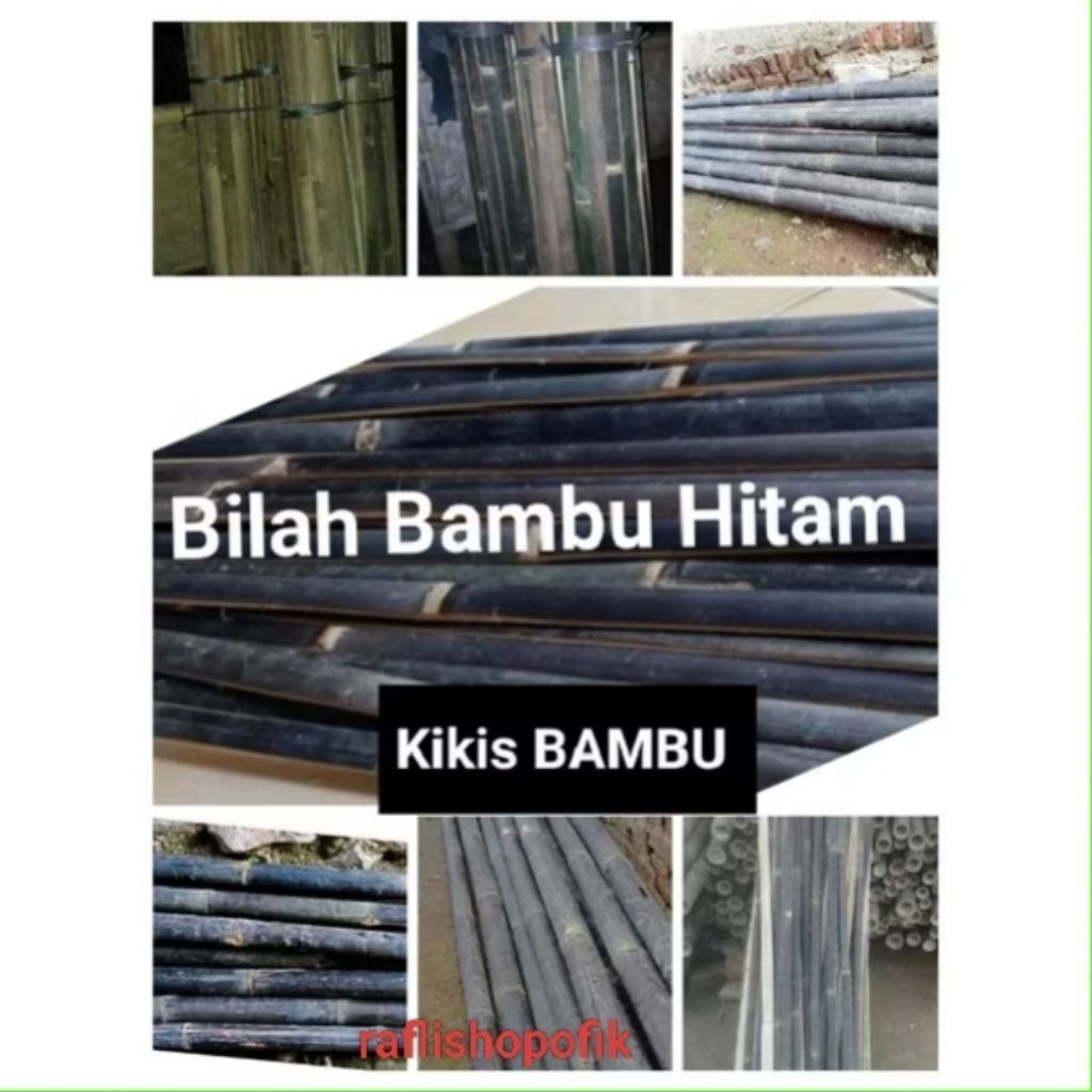 BAMBU HITAM ASLI BILAH BAMBU HITAM 1,5M RENG BAMBU HITAM