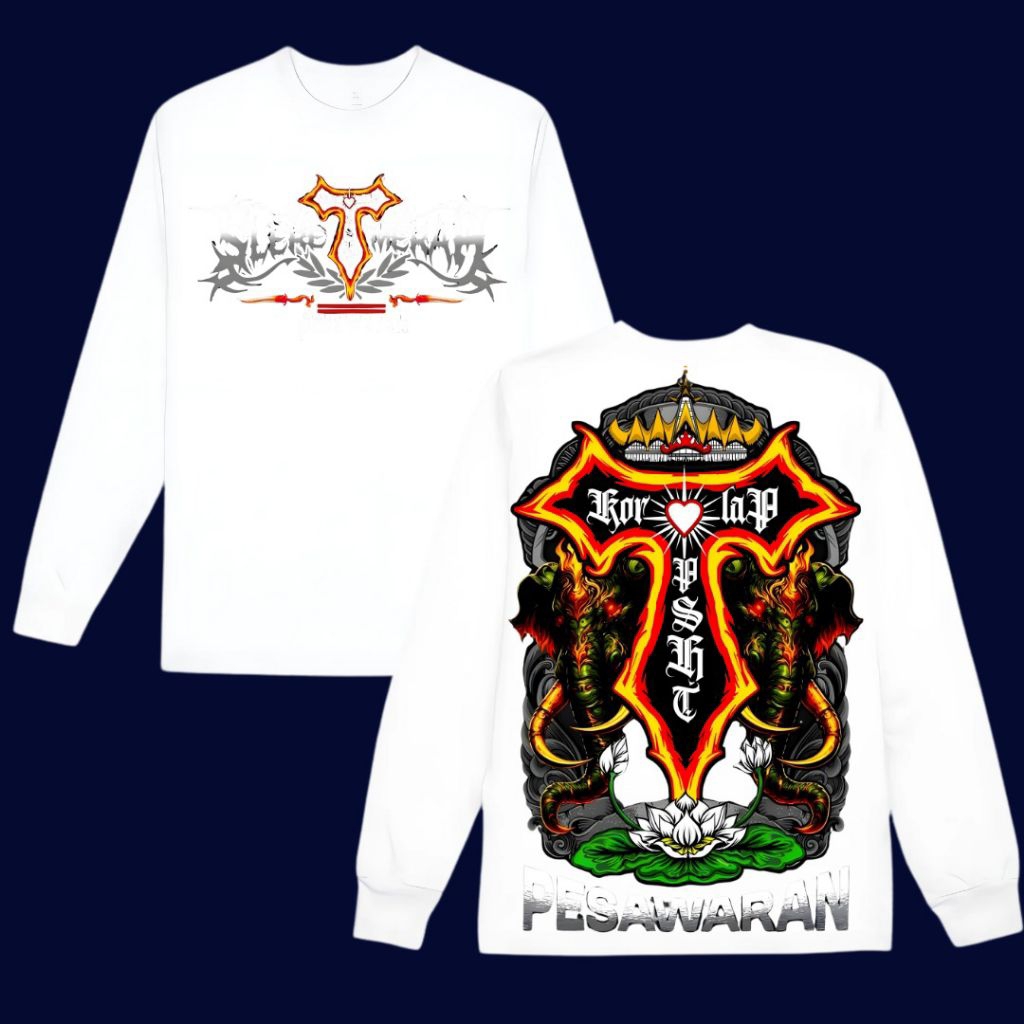 Kaos lengan panjang korlap PSHT pesawaran original - kaos lengan panjang korlap PSHT sektor barat wa
