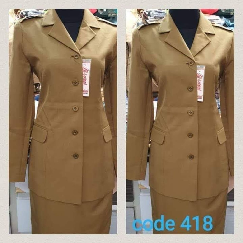 Blazer baju kerja kantor seragam dinas pemda seragam khaki baju khaki pns seragam dinas asn seragam 
