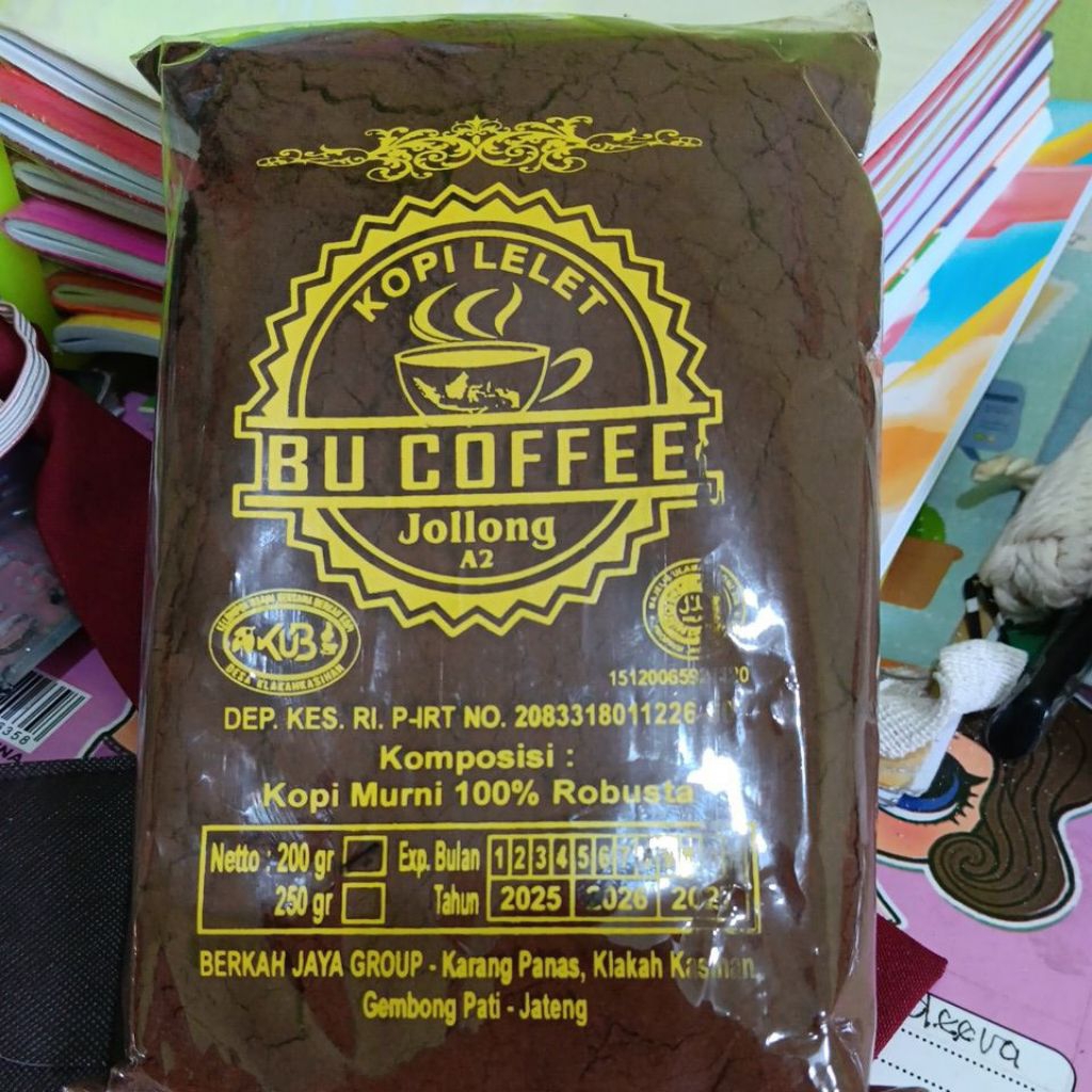 Kopi bubuk / Kopi lelet 200 gr khas jolong pati jawa tengah
