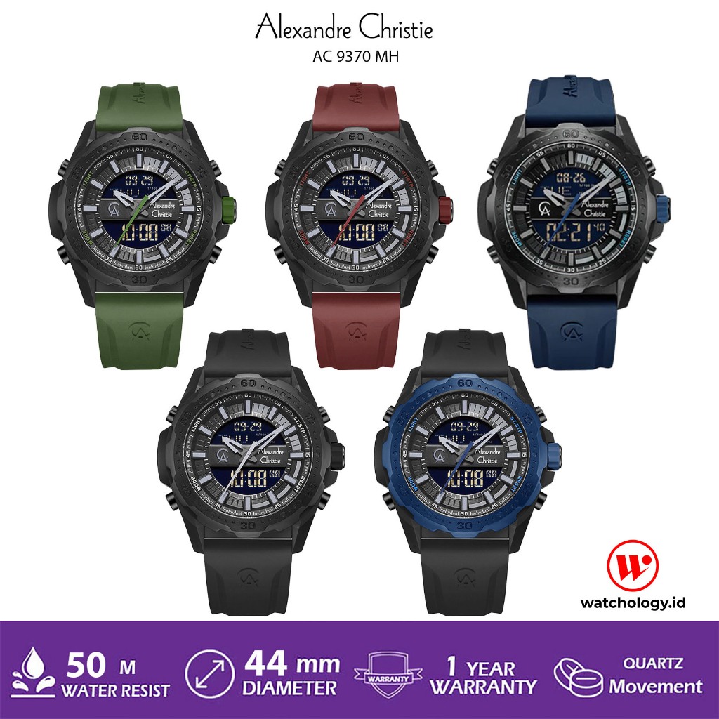 ALEXANDRE CHRISTIE PRIA AC 9370 JAM TANGAN PRIA ALEXANDRE CHRISTIE ORIGINAL