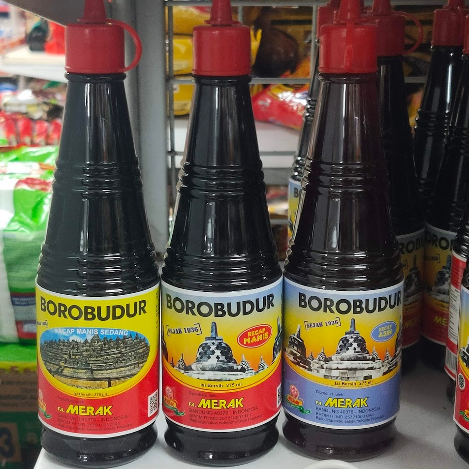 Kecap Manis / Asin BOROBUDUR Botol 275ML