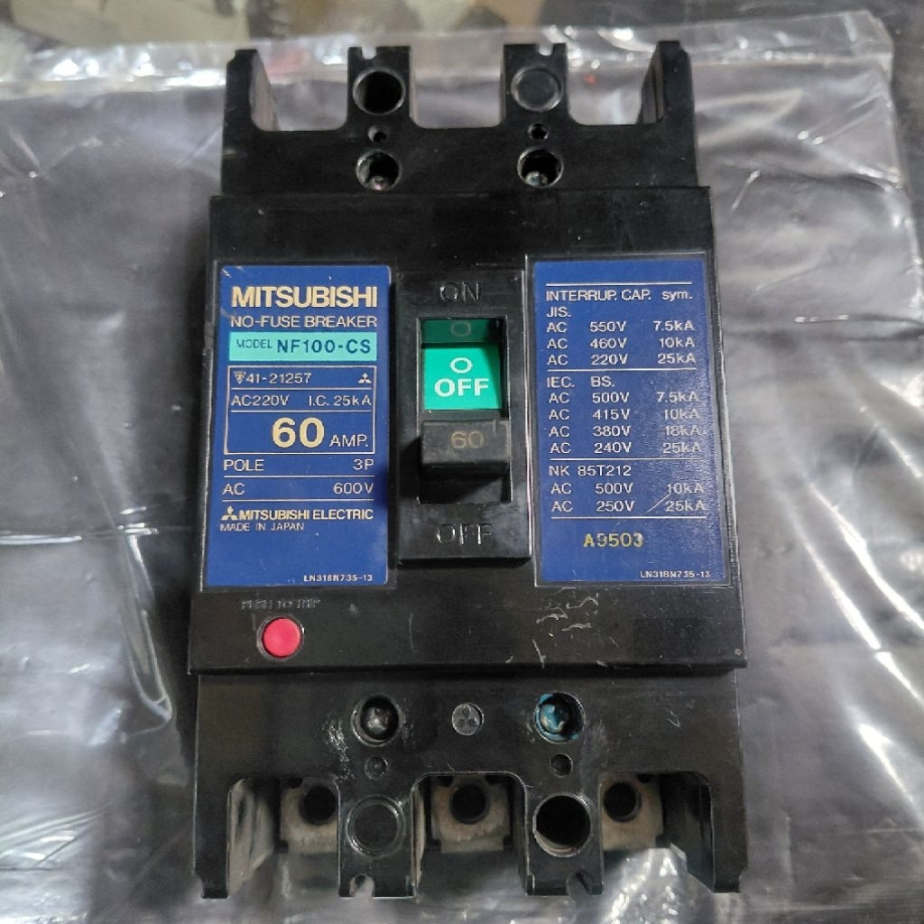 mccb breaker nfb mitsubishi nf100 cs NF100 CS 60A