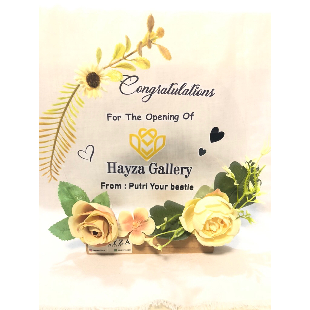 AkrilikBulatMiniCustom-RequestTulisan/Ucapan