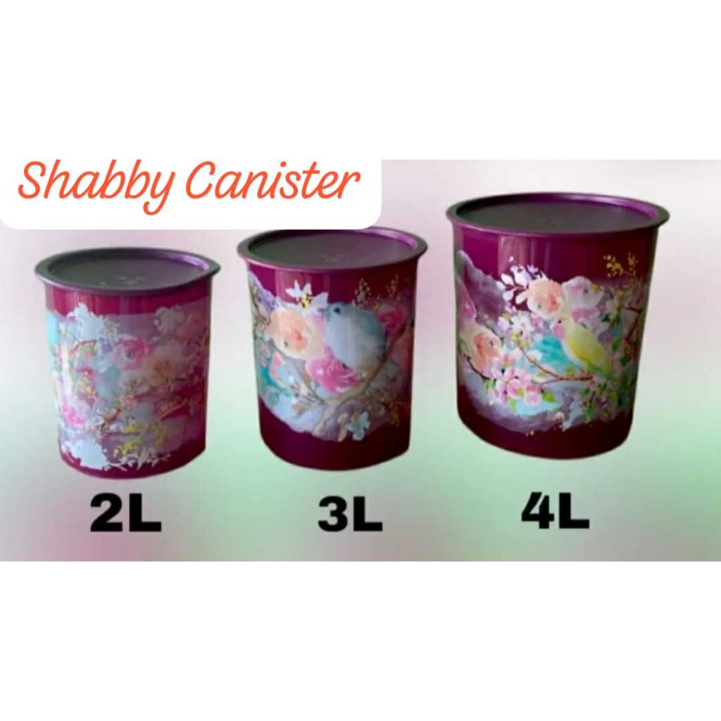 TUPPERWARE SHABBY CANISTER