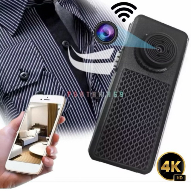 Camera Mini Wifi Kancing Baju HD Kamera Tersembunyi