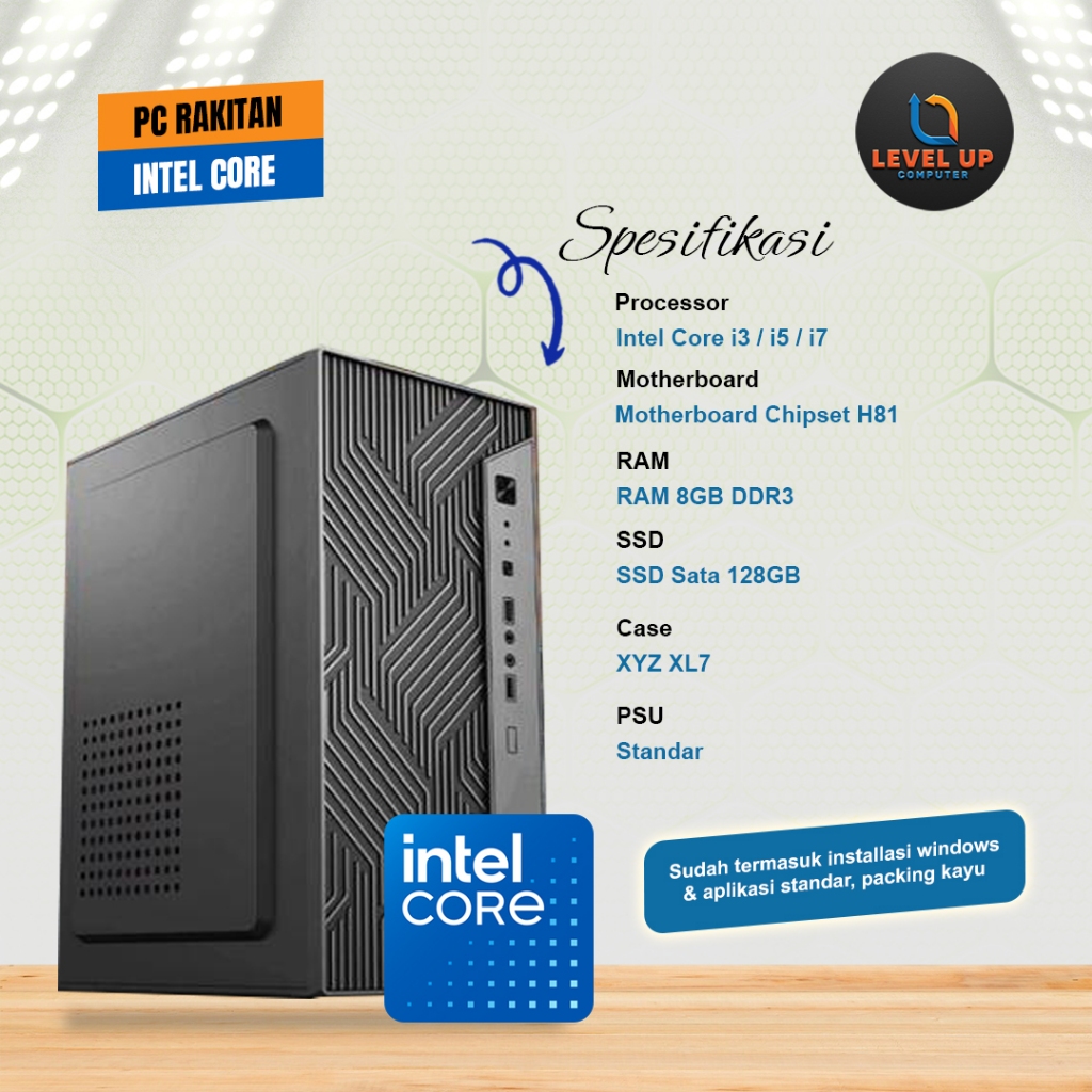 PC Rakitan Budget Siap Pakai – Cocok untuk Kantor, Sekolah, dan Pemula
