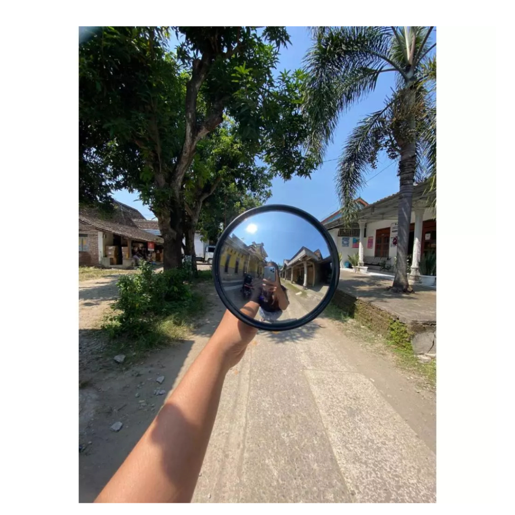 Kaca Spion Bulat Cembung Kaca Cembung Spion Cembung Mobil Pickup Truk Spion Variasi 6 Inch / Kaca