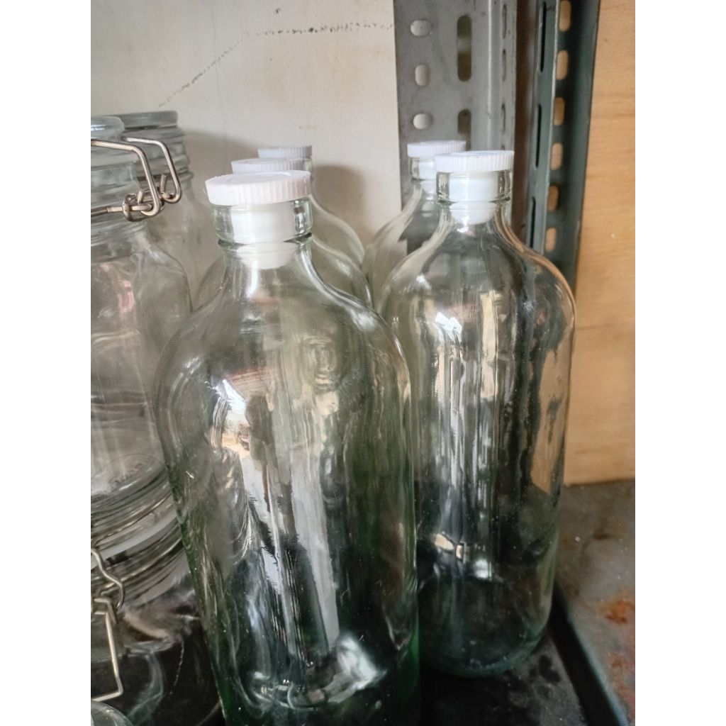 Botol Kaca 1literan / Botol Jamu / Botol Bensin