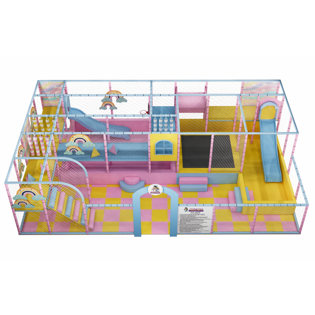 jual playground indoor outdoor paket playground mandi bola fullset komplit mandi bola trampolin || h