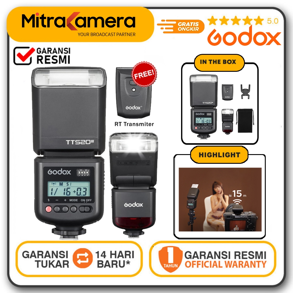 Godox TT520III Godox TT 520III Godox TT-520III Thinklite TTL Kamera Flash for Sony / Canon / Nikon /