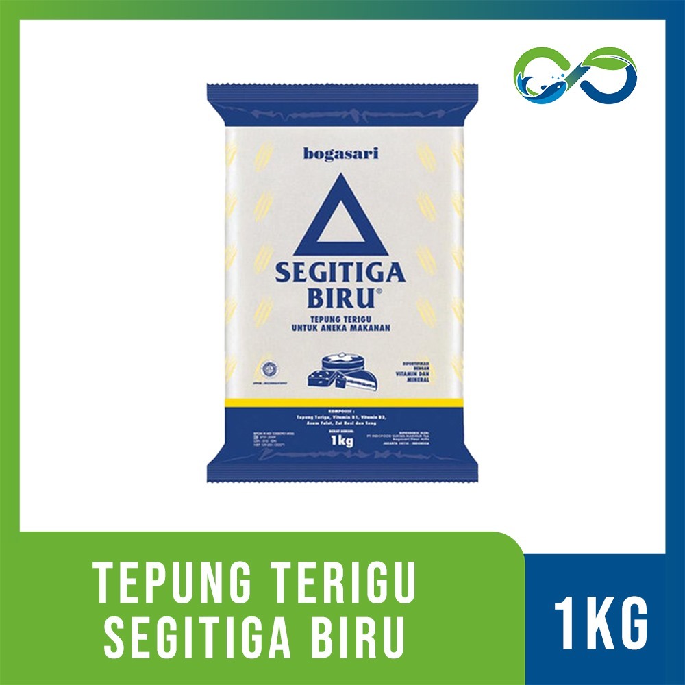 BOGASARI TEPUNG TERIGU SEGITIGA BIRU PREMIUM DAN CAKRA KEMBAR 1KG BANDUNG