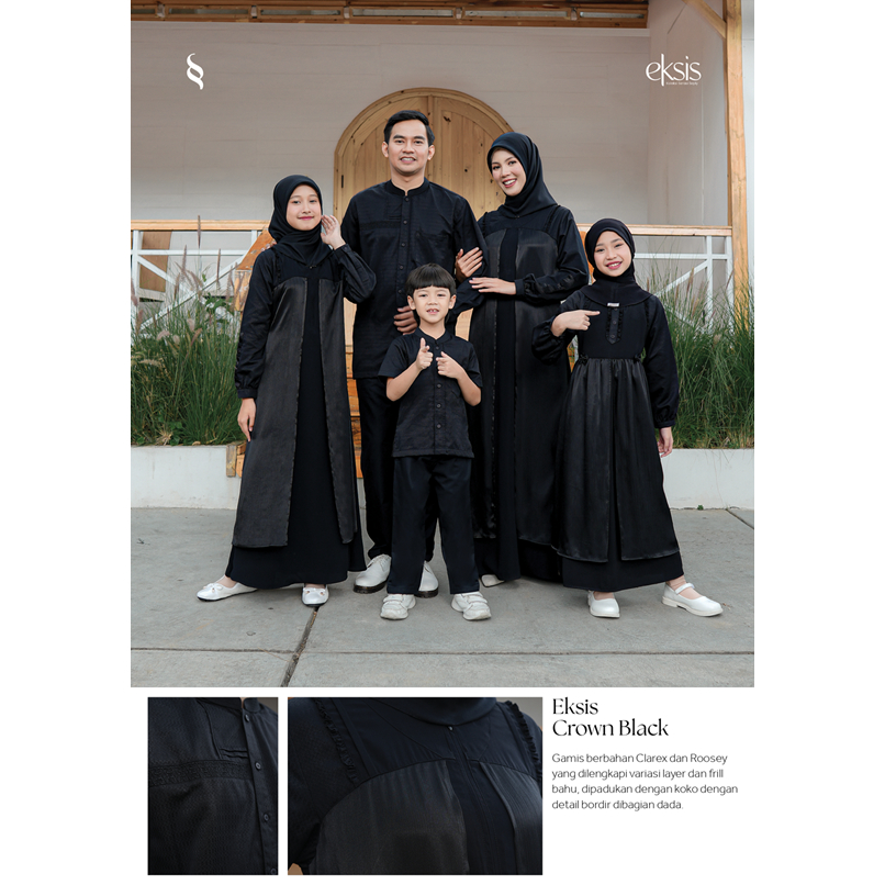 Sarimbit Seply Eksis Crown Blue / Sarimbit Couple Lebaran Terbaru 2026 / Meyra 396, Kaseo 289, Selia