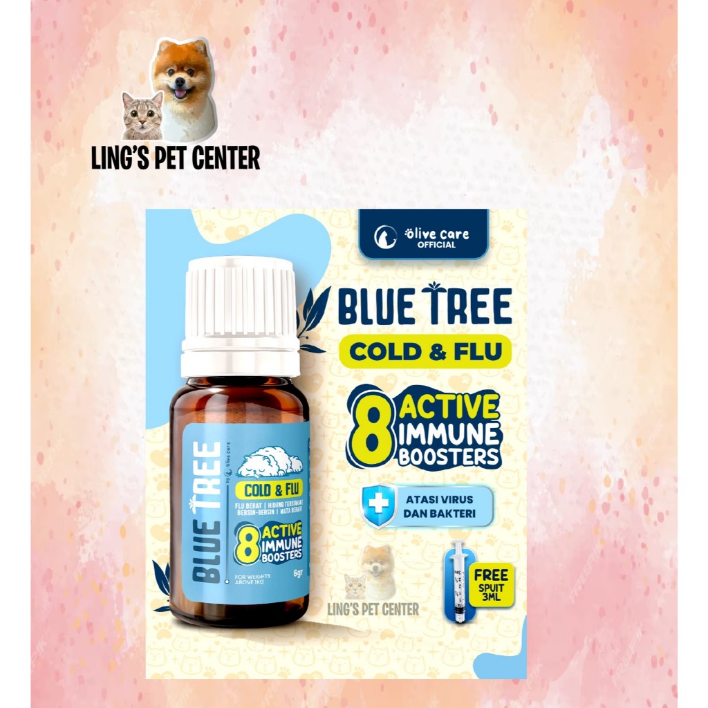 Olive Care Blue Tree Cold Flu obat pilek kucing