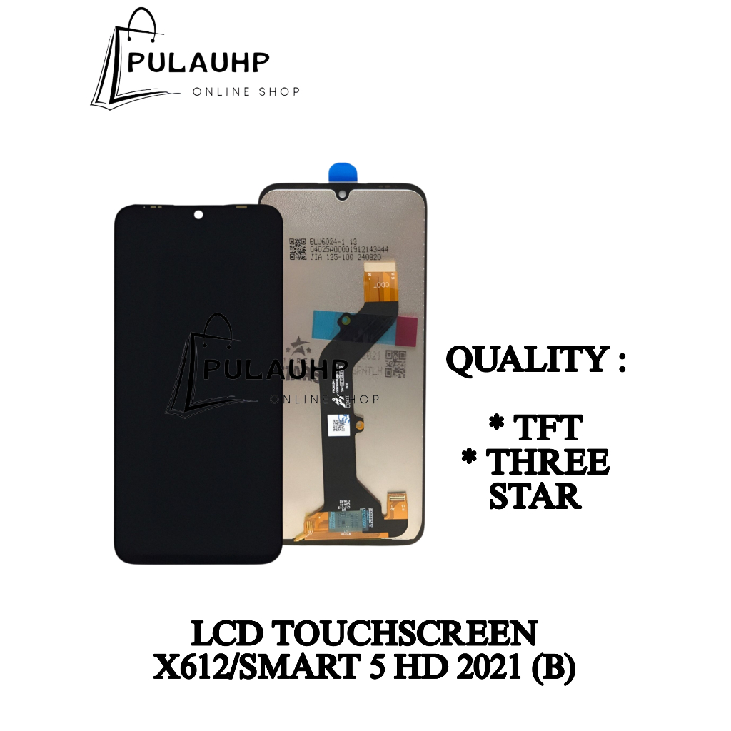 PULAUHP _ LCD TOUCHSCREEN Infinix X612 / SMART 5 HD 2021 BLACK