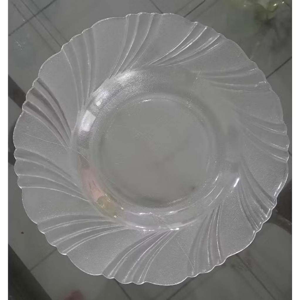 Promo Piring Makan Beling Murah  - Piring Makan Kaca - Piring Murah - Piring Beling Piring Kaca Mura