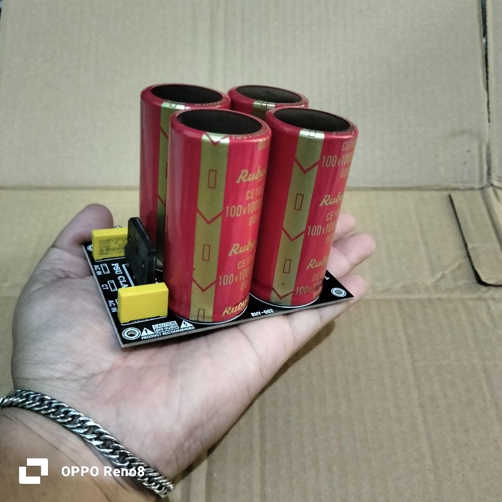 Paket PSU 4 Elco 10000uf 100v Rubycon Red dioda sisir