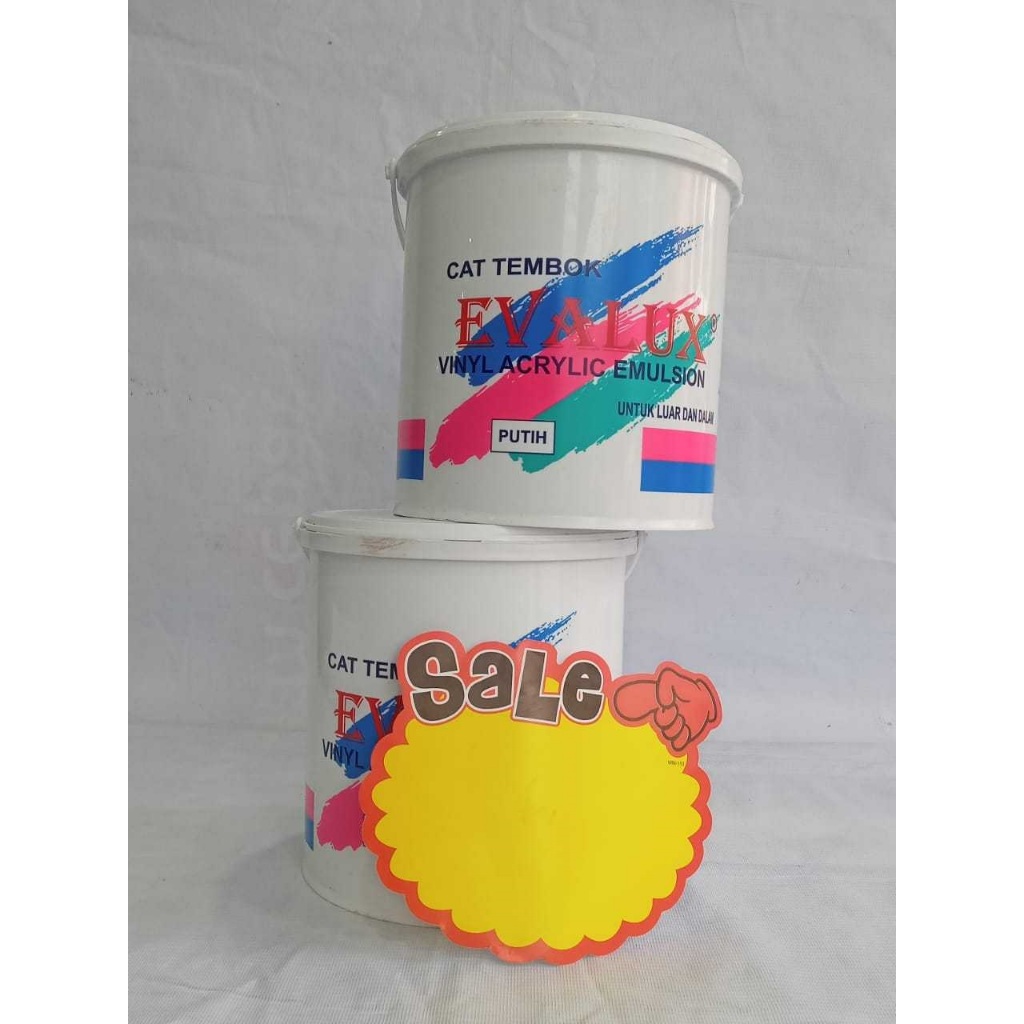 CAT TEMBOK EVALUX 5 KG WARNA PUTIH  / CAT AIR DINDING / CAT Dinding