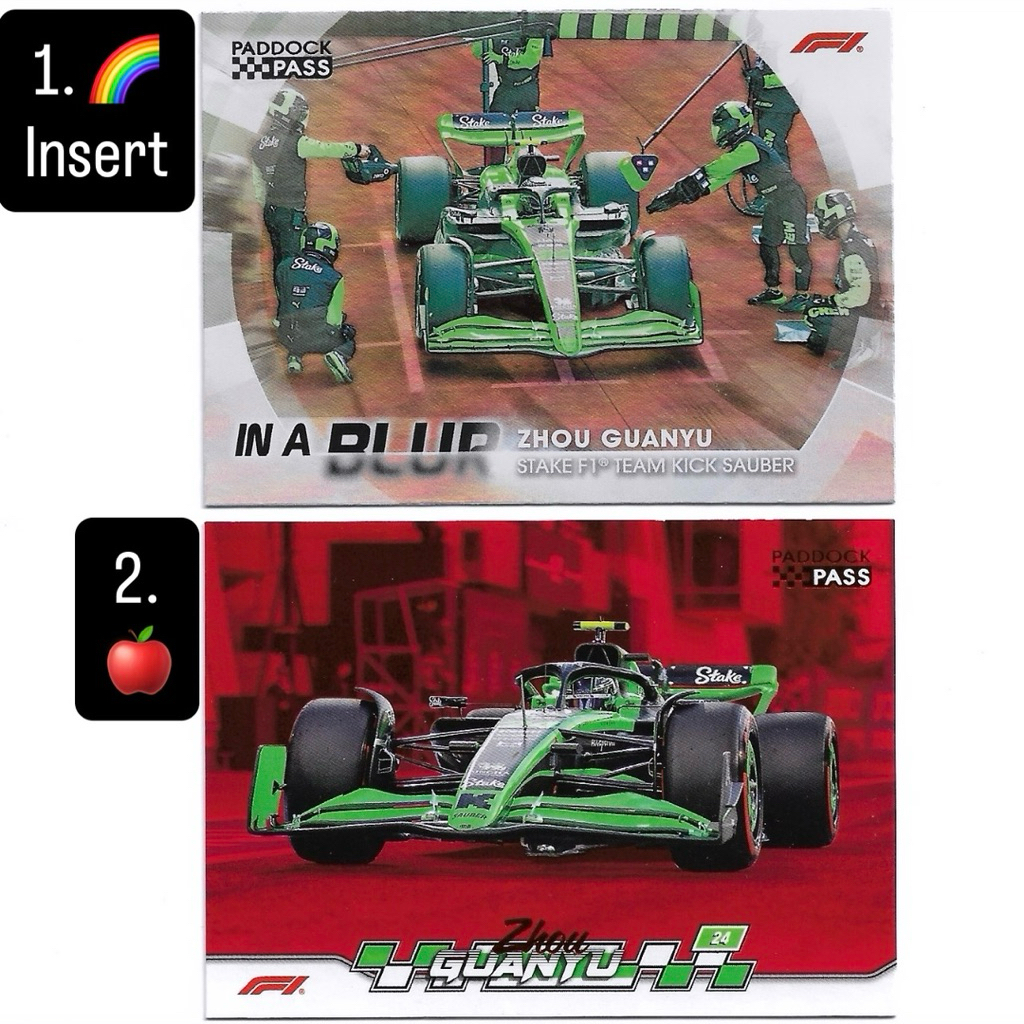 Kartu f1 Topps Paddock - Zhou Guanyu (Kick F1)