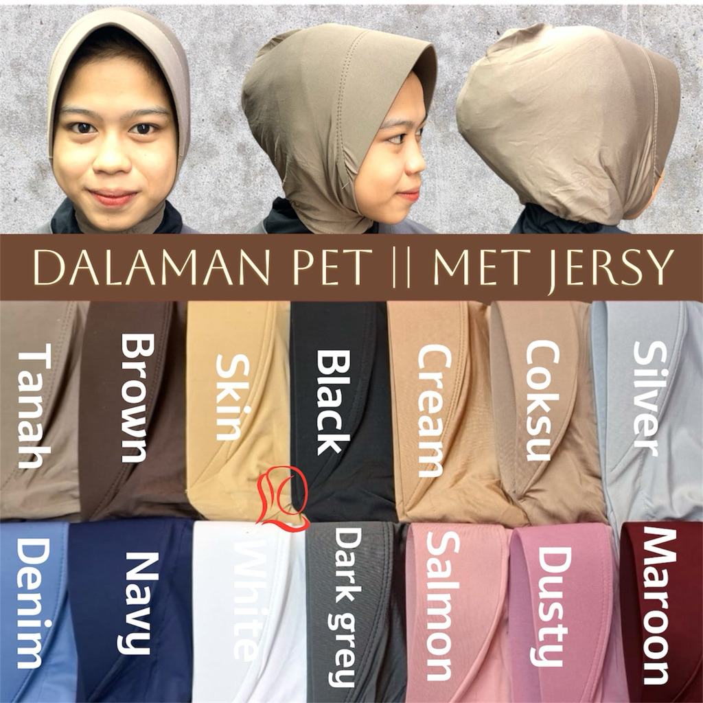 INNER HIJAB PET || MET JERSY || bylidianahijab