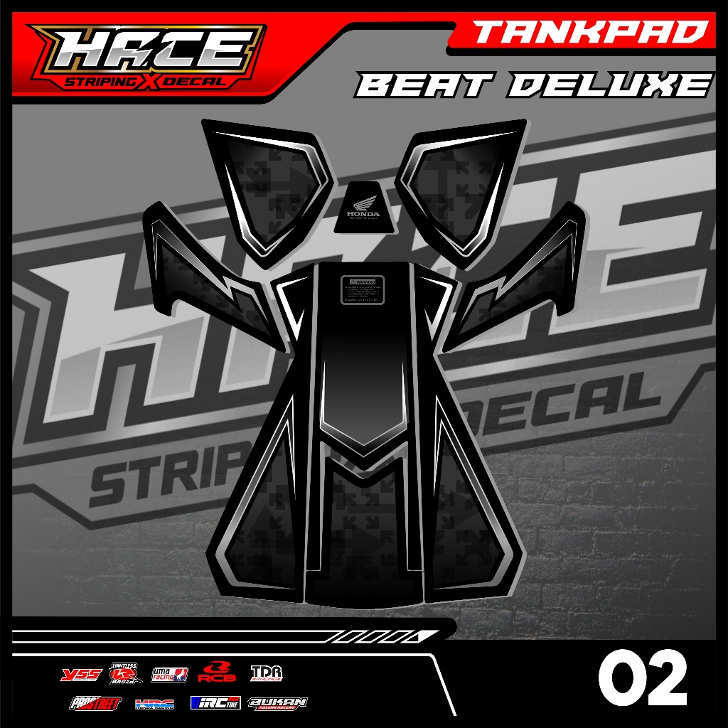 02 STICKER TANKPAD DASBOR BEAT DELUXE - STIKER TANKPAD DASBOR BEAT DELUXE