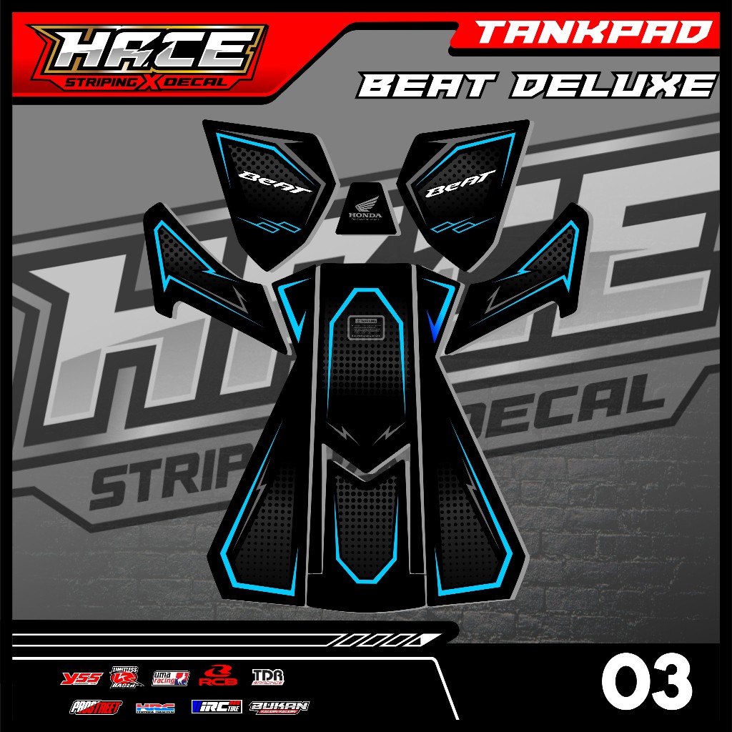03 STICKER TANKPAD DASBOR BEAT DELUXE - STIKER TANKPAD DASBOR BEAT DELUXE