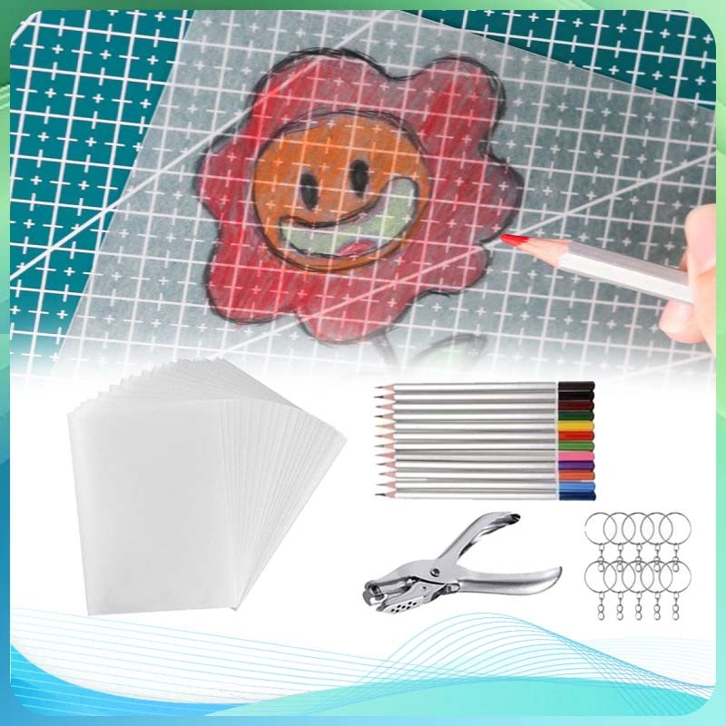Shrinky Dink Plastic Shrink Dink Craft Shrink Paper Diy Heat Shrink Plastic Sheet Diy Shrinky Dink P