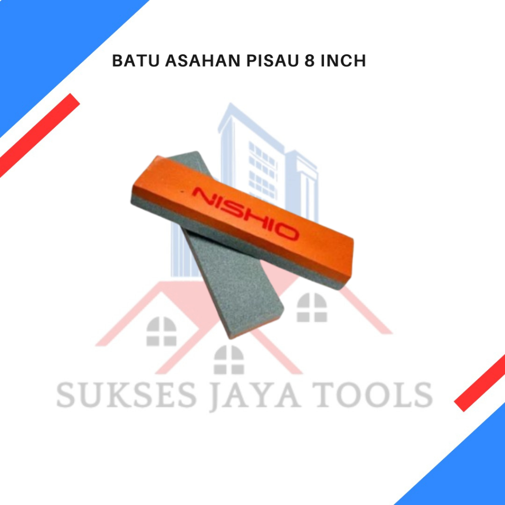 Batu Asah 6 8 inch Pengasah Asahan Ungkalan Pisau Kasar dan Halus 8" Pengasah Pisau Dapur