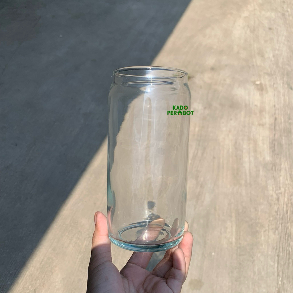 Gelas Citinova Cana - Gelas Kaca Minum 550ML - Gelas Can beer Model kaleng