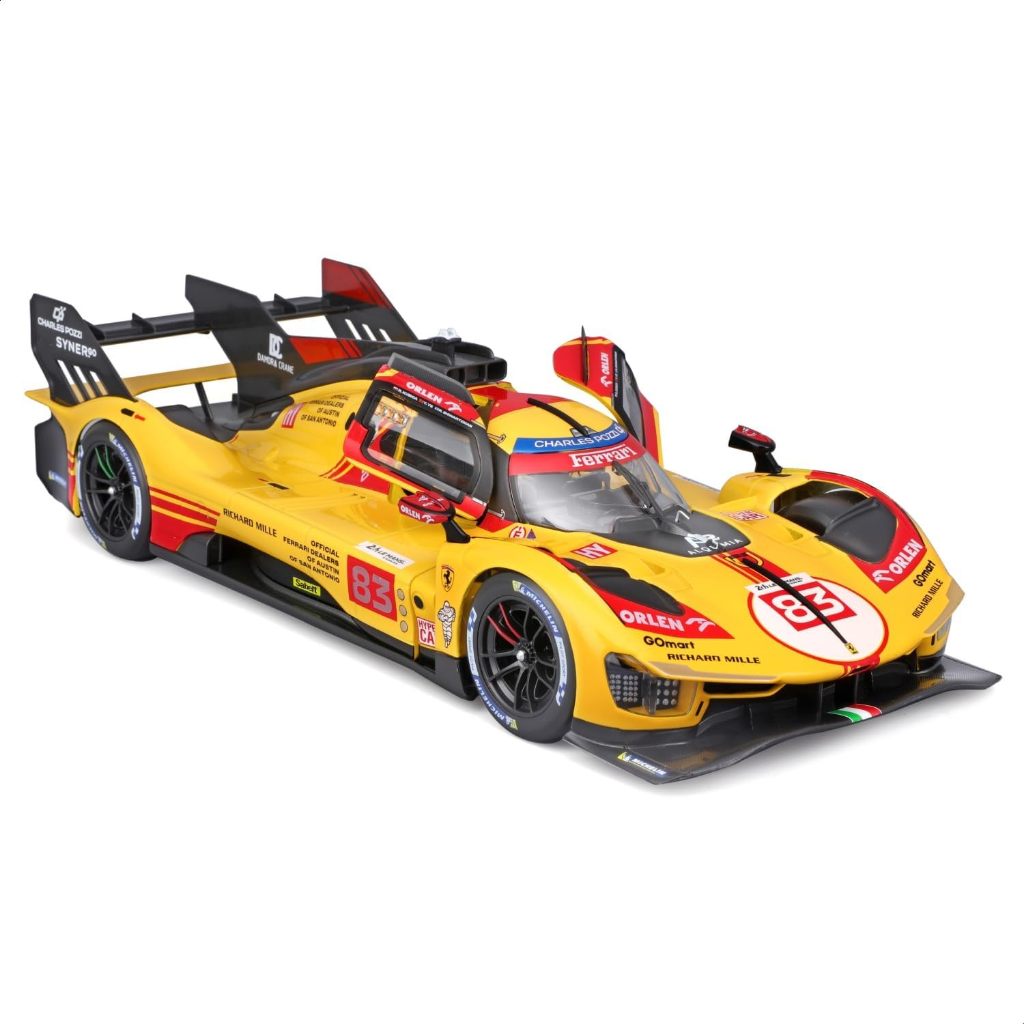 READY FERRARI 499P #83 KUBICA AF CORSE LMH FIA HYPERCAR 1:18 BBURAGO 18-16304 KODE 1179