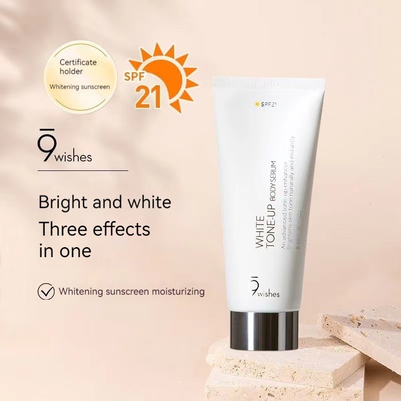 9wishes White Tone-Up Body Serum SPF21 150ml / Whitening Serum body
