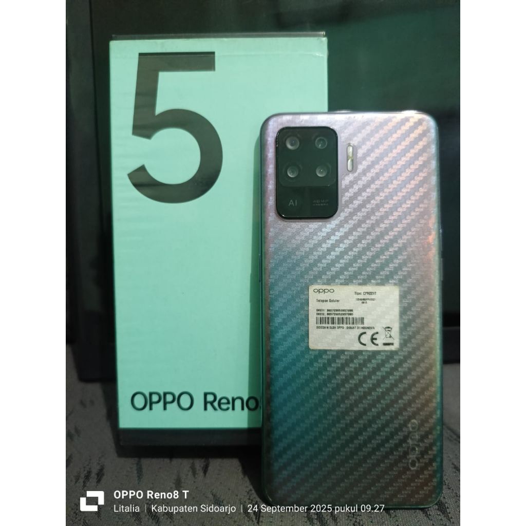 Oppp Reno 5F 8+5/128