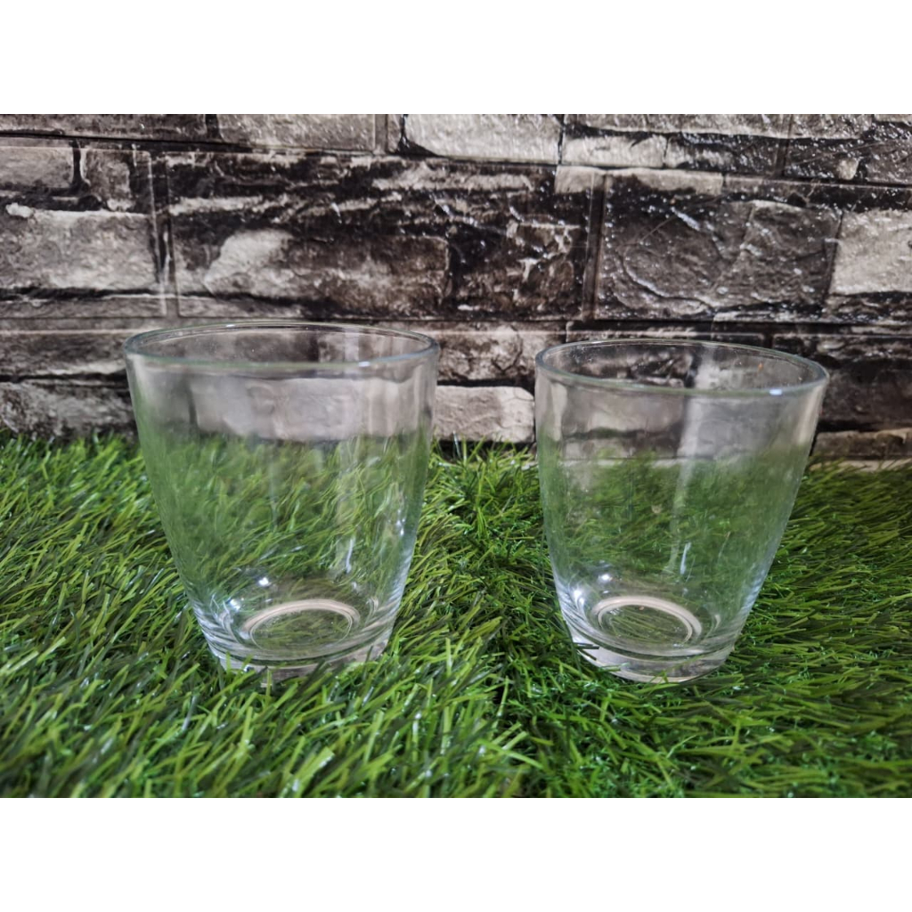 Gelas Kaca Polos Bening Standar