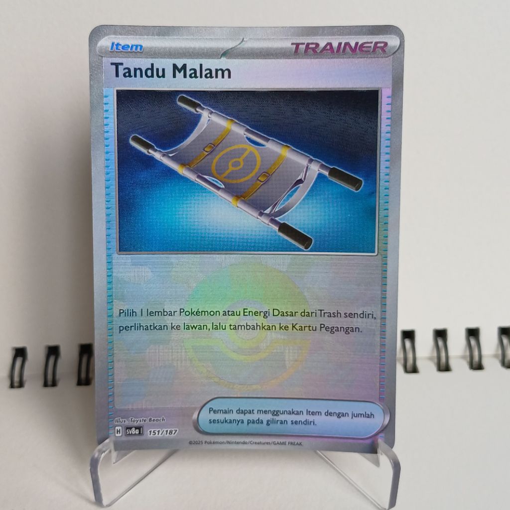 Tandu Malam - Item - Kartu Pokémon TCG Indonesia - Scarlet & Violet Terastal Festival SV8a | 151/187