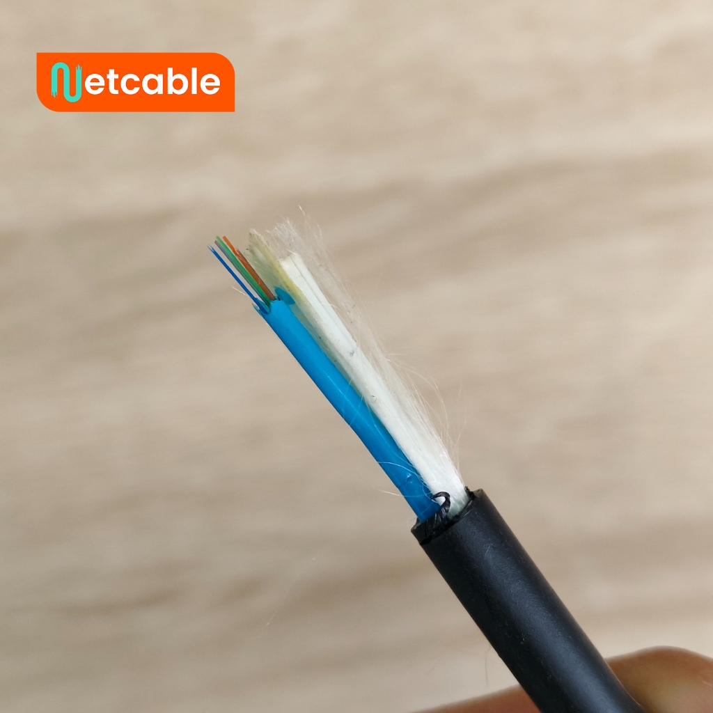 Mini ADSS Kabel FO 4/6/8/12/24 Core G652D | Fiber Optik NETCABLE FO 2KM=1 gulung