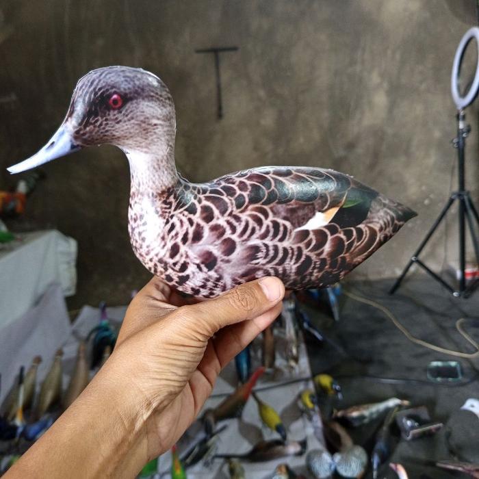 JONTROT BELIBIS BATU PATUNG BURUNG KOAK TOTOL BONEKA BLEKOK SAWAH DEKOY BURUNG BELIBIS ALIS KUNING M