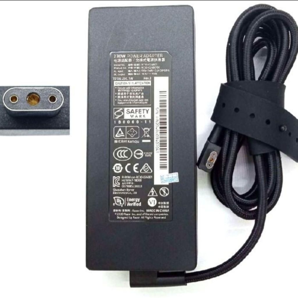 Adaptor Charger Laptop Razer Blade 14 15 Razer Blade Pro 17 4K RZ09 RC30 19.5V 11.8A 230W