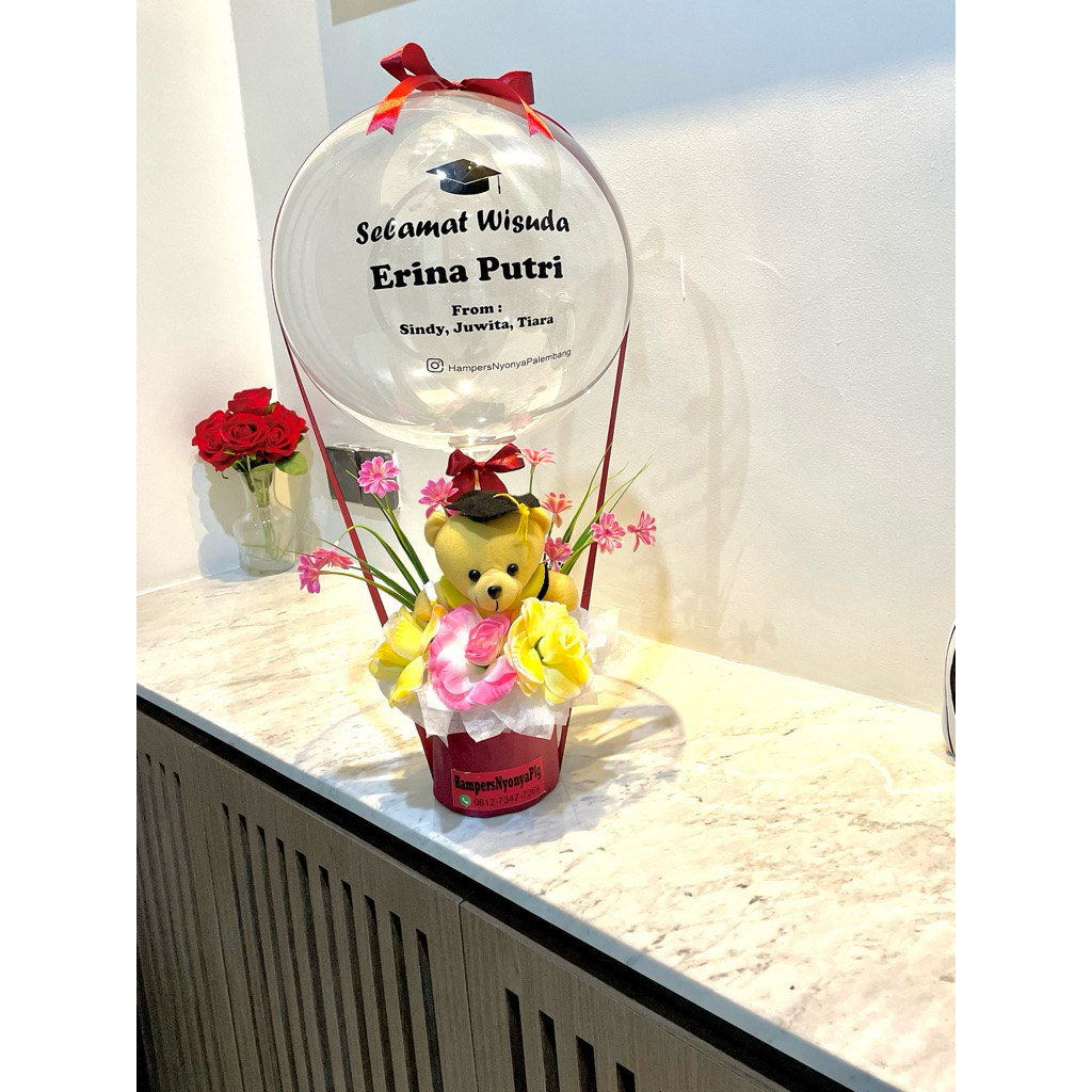 buket balon / balon ucapan / gift wisuda / kelulusan / grand opening