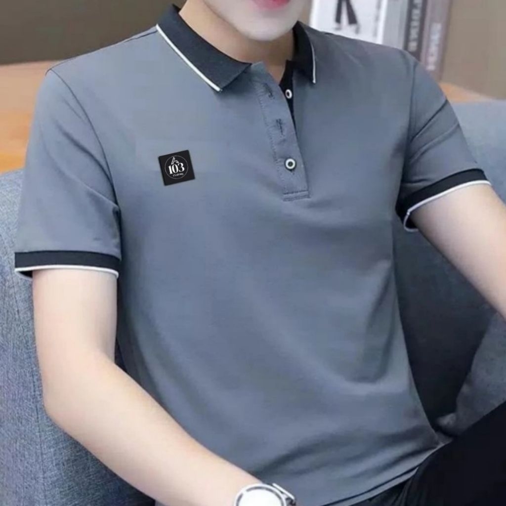 Kaos Pria Berkerah-Kaos Pria tangan pendek-Kaos Pria kerah & kerah