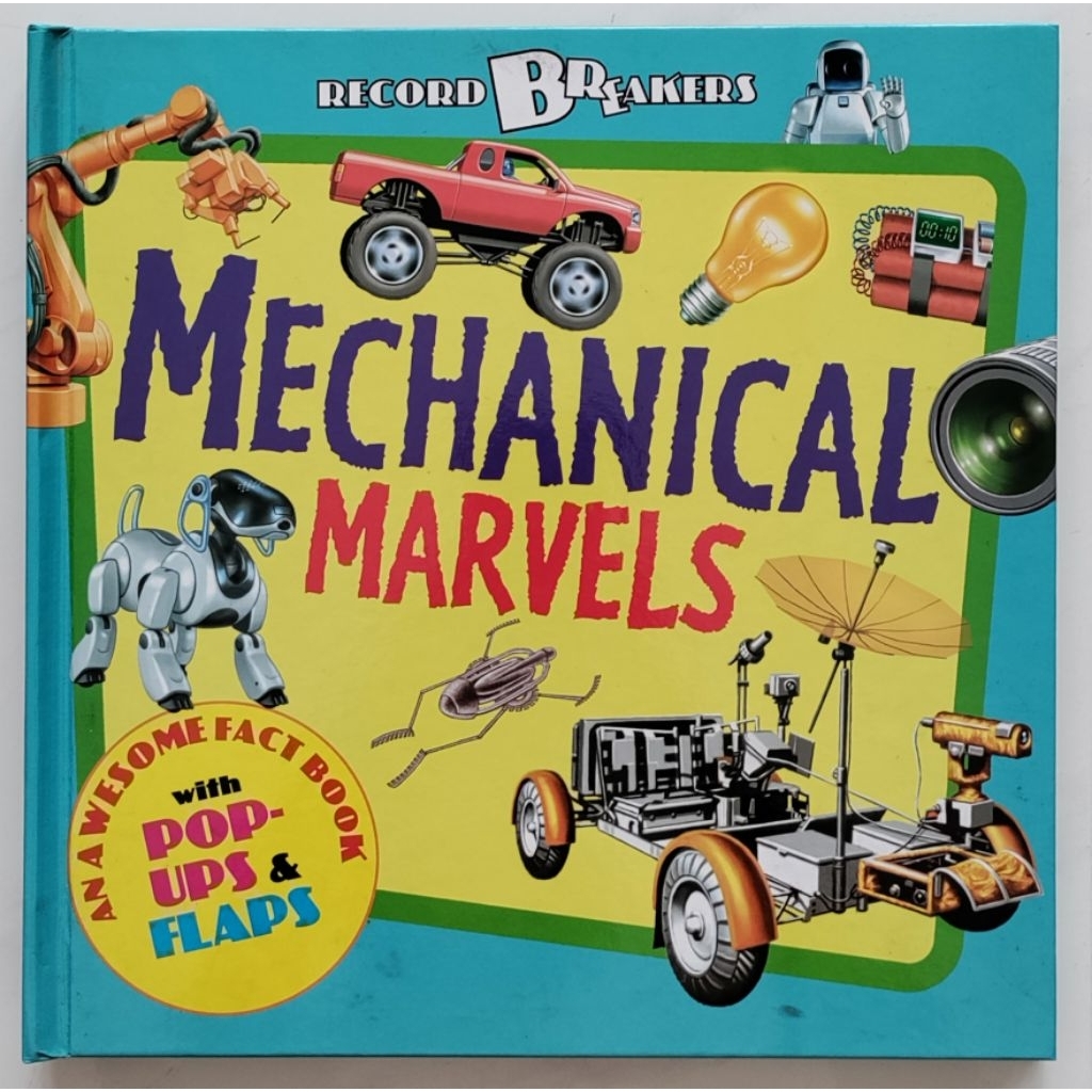 Record Breakers Children Book - Mechanical Marvel Lift up & Pop up books