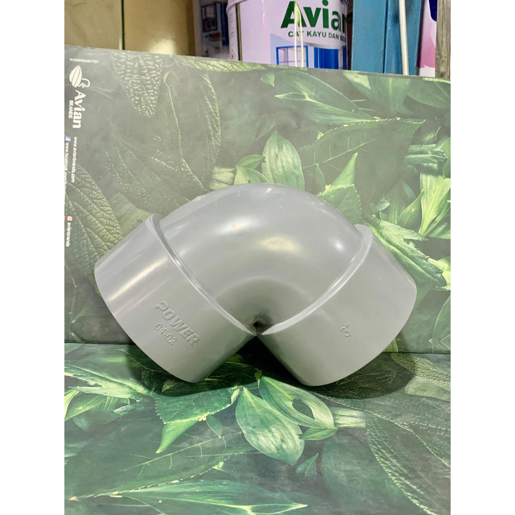PVC AW / KNEE / ELBOW 3" / FITTING PIPA PARALON / 3 INCH / POWER