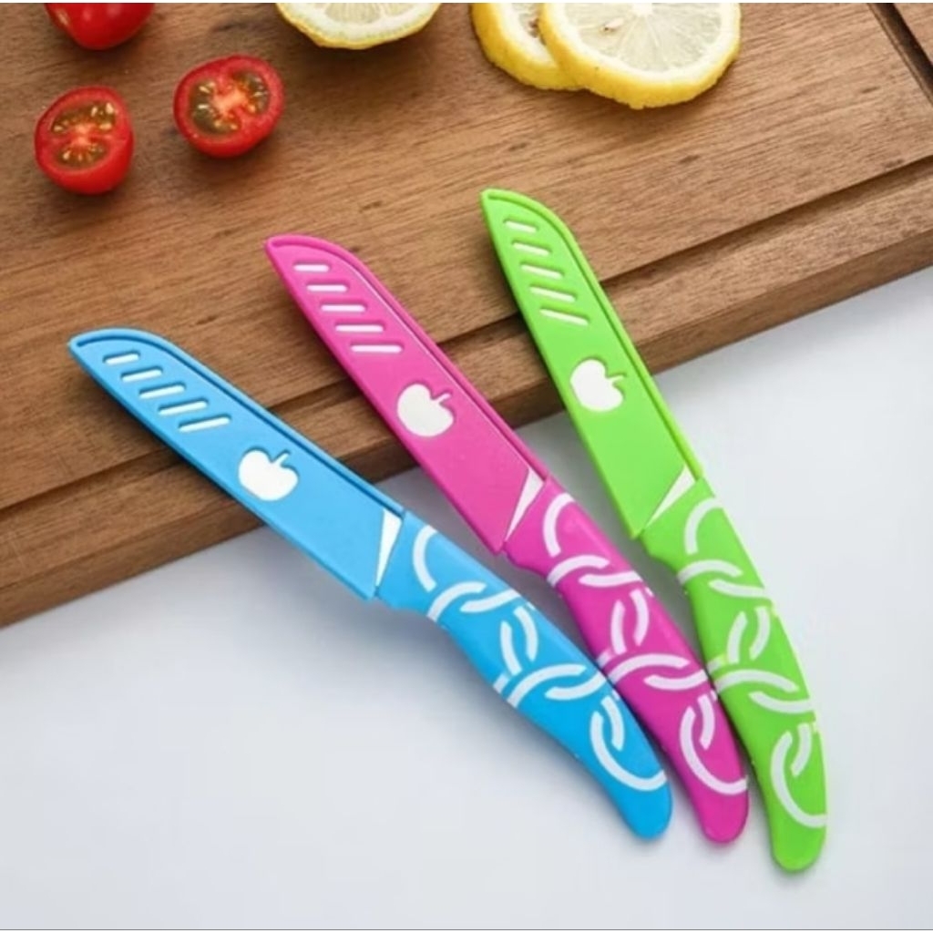 Pisau Buah Motif Apel Pisau Buah Kue Motif Sarung Apel